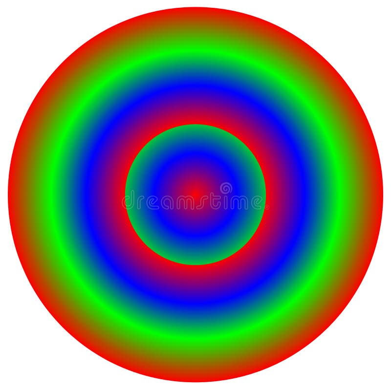 Circular multicolor element - Color wheel, color palette with un royalty free illustration