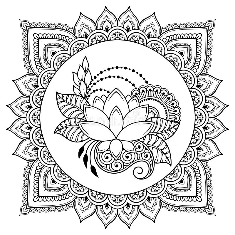 Lotus Flower Coloring Pages - Coloring Home