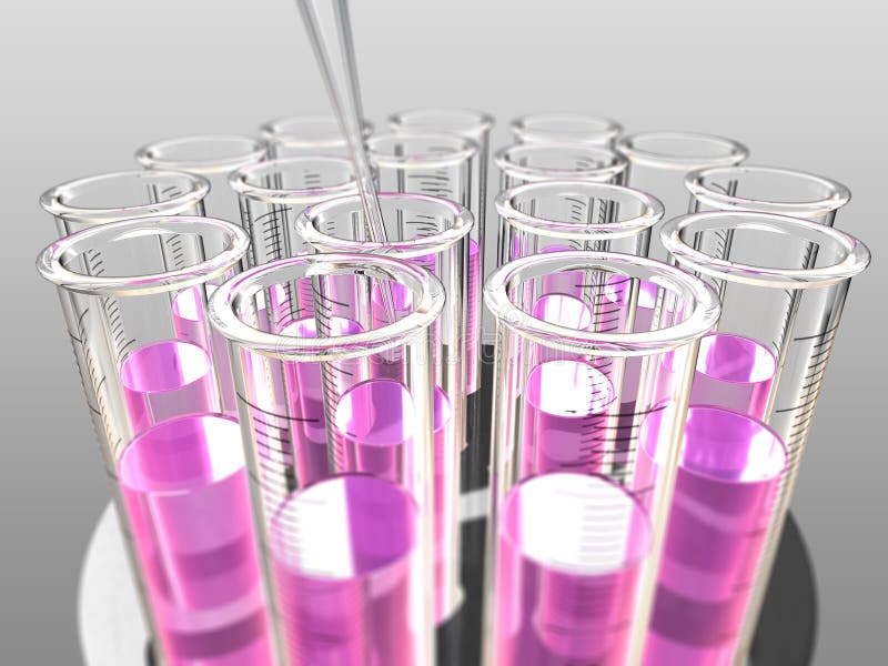 Circular rack of test tubes