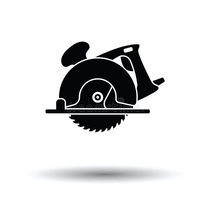 Circular saw icon stock illustration