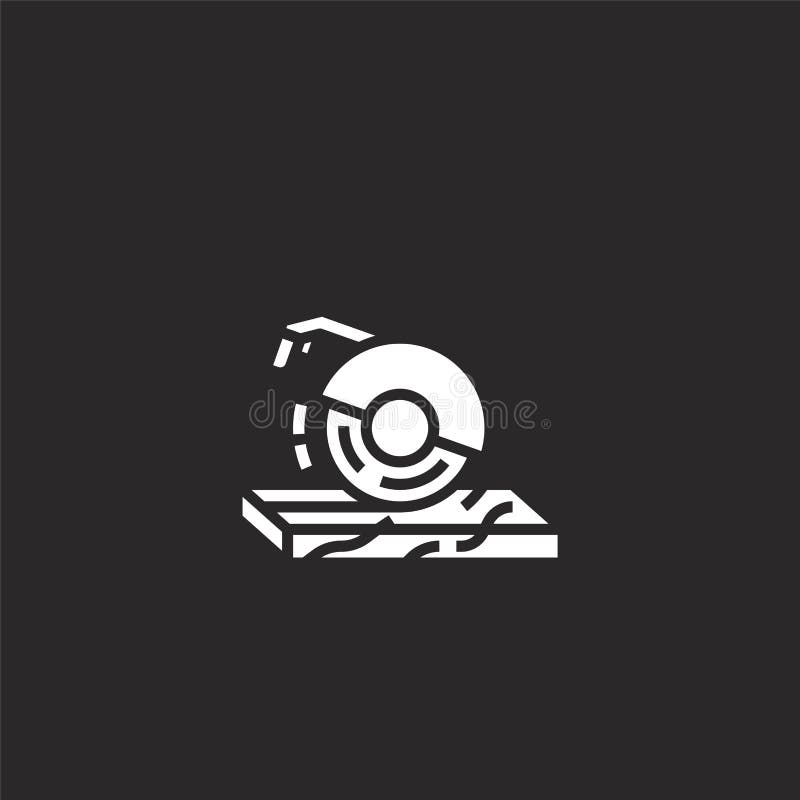 circular saw icon. Filled circular saw icon for website design and mobile, app development. circular saw icon from filled vector illustration circular saw icon. Filled circular saw icon for website design and mobile, app development. circular saw icon from filled vector illustration