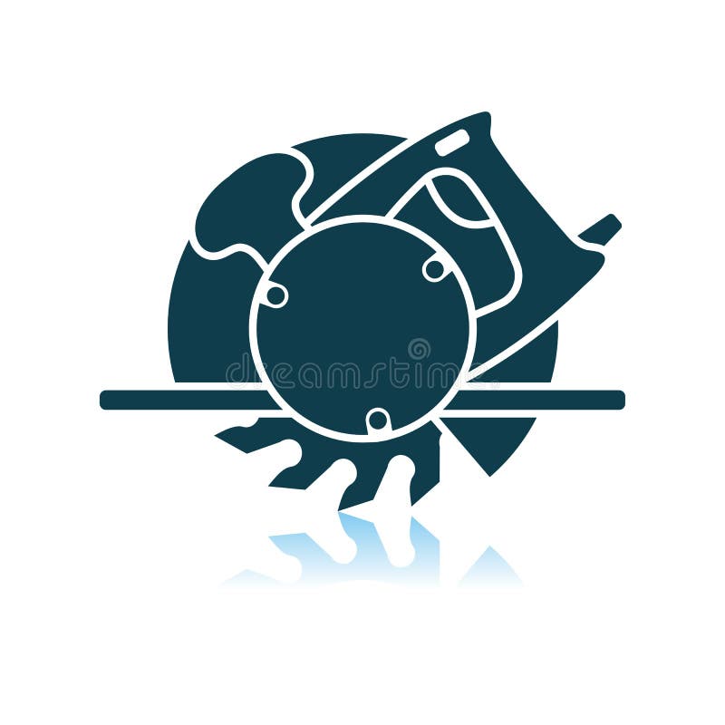 Circular Saw Icon royalty free illustration