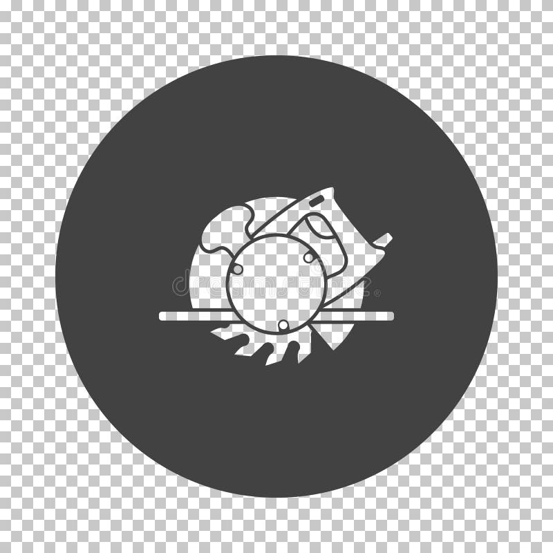 Circular saw icon royalty free illustration