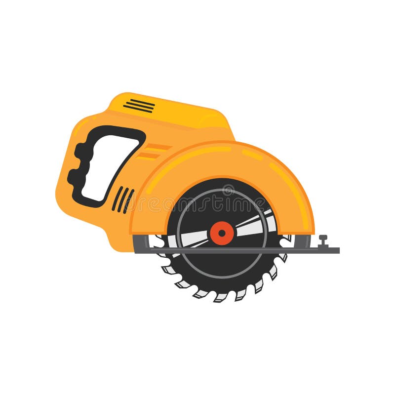 Circular Saw Machine Vector Illustration Design Template Stock Vector