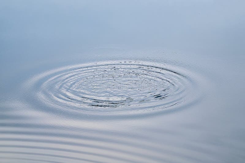 Circular Waves on the Water Stock Image - Image of circular, shiny ...