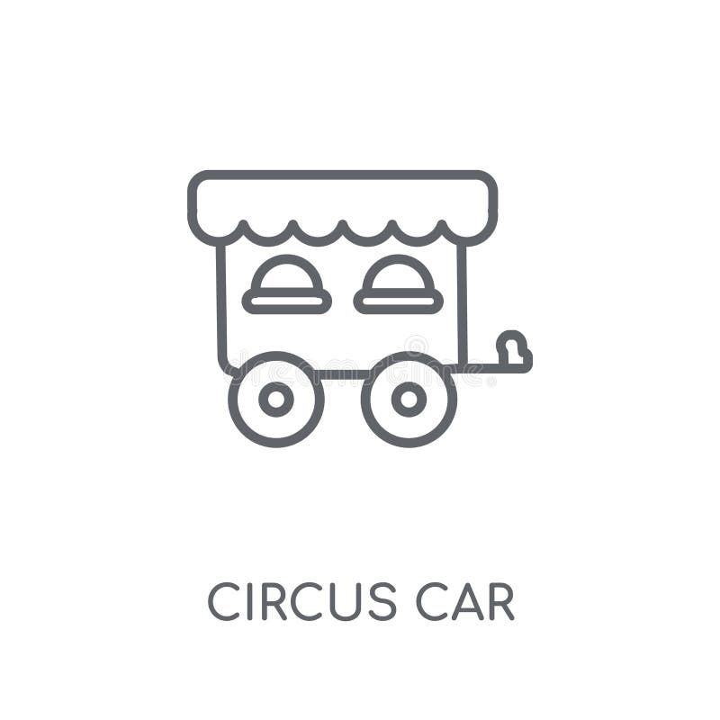 Circus Car linear icon. Modern outline Circus Car logo concept on white background from Circus collection. Suitable for use on web apps, mobile apps and print media