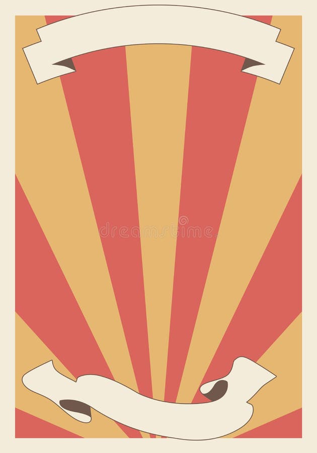 Circus or carnival illustration background, vintage style. Blank banner to place text