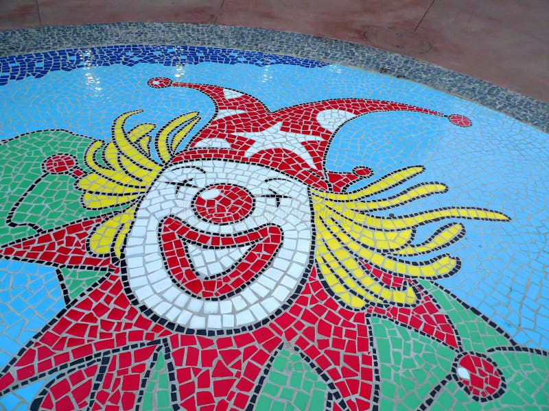 Circus Clown Mosaic Mural Arts China International Circus Festival Zhuhai Hengqin Chimelong Clowns Show Finale Bow Colorful Costume Acrobats Performance Entertainment. Circus Clown Mosaic Mural Arts China International Circus Festival Zhuhai Hengqin Chimelong Clowns Show Finale Bow Colorful Costume Acrobats Performance Entertainment.