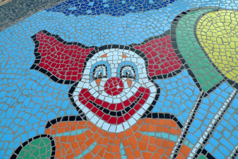 Circus Clown Mosaic Mural Arts China International Circus Festival Zhuhai Hengqin Chimelong Clowns Show Finale Bow Colorful Costume Acrobats Performance Entertainment. Circus Clown Mosaic Mural Arts China International Circus Festival Zhuhai Hengqin Chimelong Clowns Show Finale Bow Colorful Costume Acrobats Performance Entertainment.