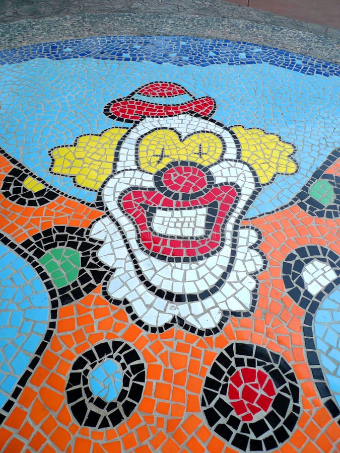 Circus Clown Mosaic Mural Arts China International Circus Festival Zhuhai Hengqin Chimelong Clowns Show Finale Bow Colorful Costume Acrobats Performance Entertainment. Circus Clown Mosaic Mural Arts China International Circus Festival Zhuhai Hengqin Chimelong Clowns Show Finale Bow Colorful Costume Acrobats Performance Entertainment.