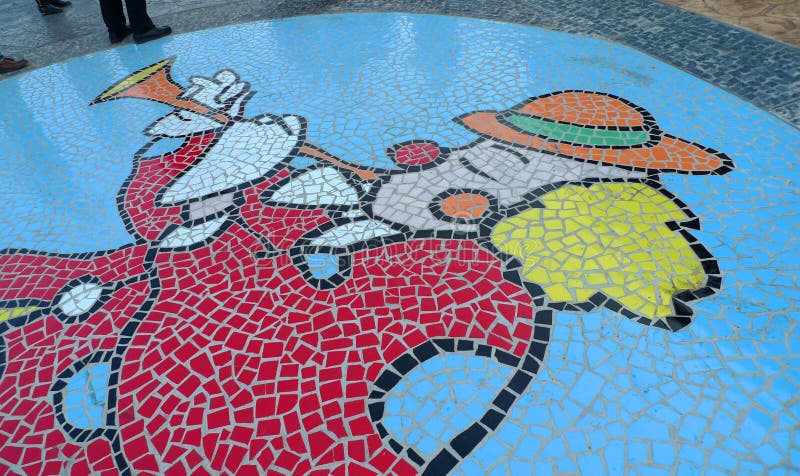 Circus Clown Mosaic Mural Arts China International Circus Festival Zhuhai Hengqin Chimelong Clowns Show Finale Bow Colorful Costume Acrobats Performance Entertainment. Circus Clown Mosaic Mural Arts China International Circus Festival Zhuhai Hengqin Chimelong Clowns Show Finale Bow Colorful Costume Acrobats Performance Entertainment.