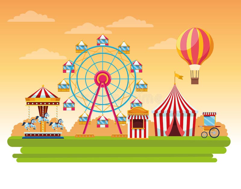 Circus Fair Festival Scenery Cartoon Stock Vector - Illustration of artistic, entertainment: 149915409 Circus Fair Festival Scenery Cartoon Stock Vector - Illustration of artistic, entertainment: 149915409