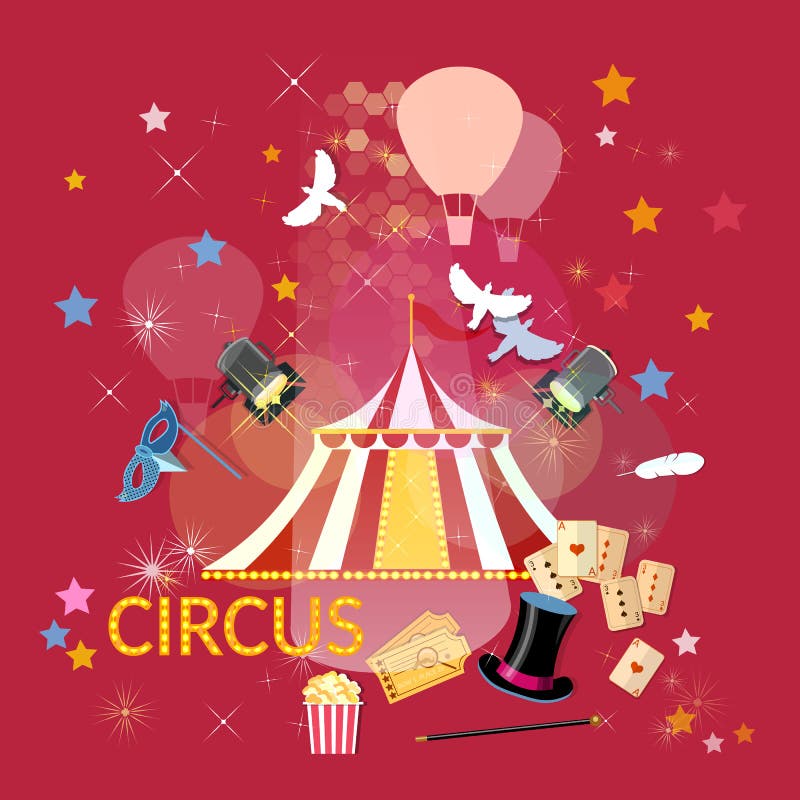 Circus performance circus show circus tent royalty free illustration Circus performance circus show circus tent royalty free illustration