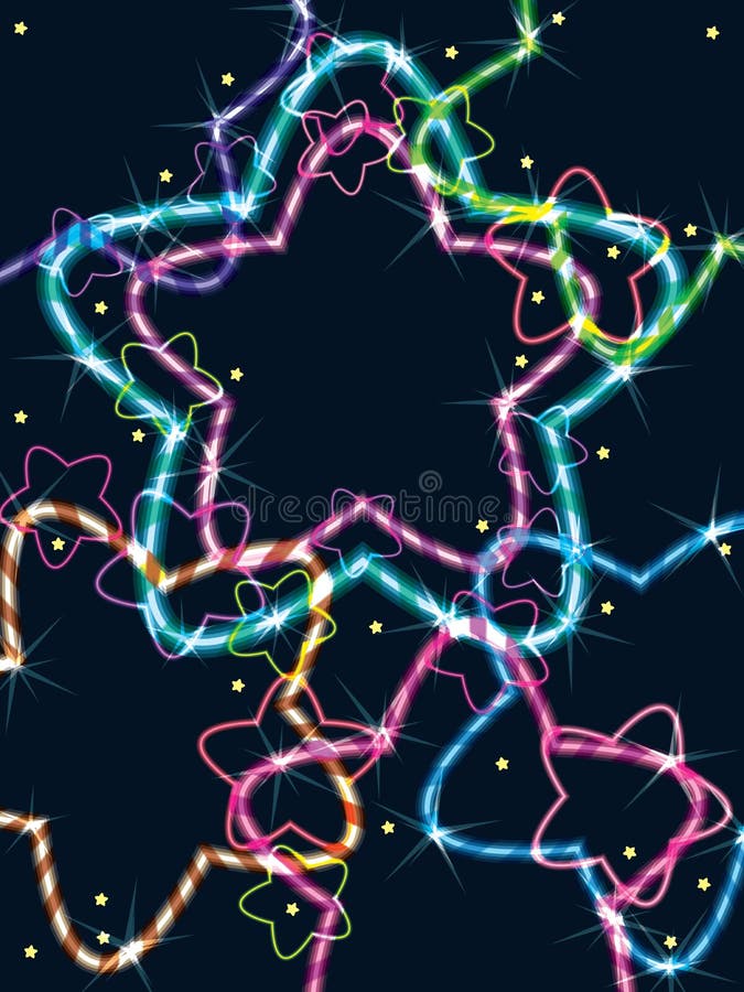 Circus star frame vector illustration Circus star frame vector illustration