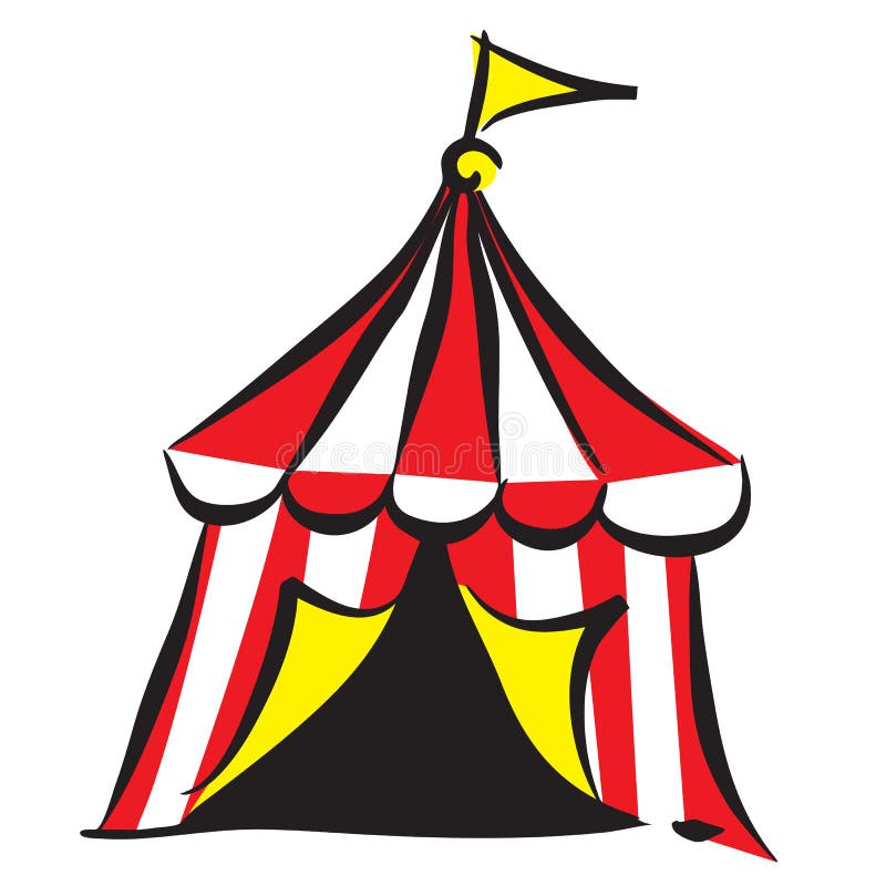 Circus tent stock illustration