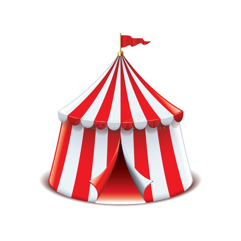 Circus tent isolated on white vector stock illustration Circus tent isolated on white vector stock illustration