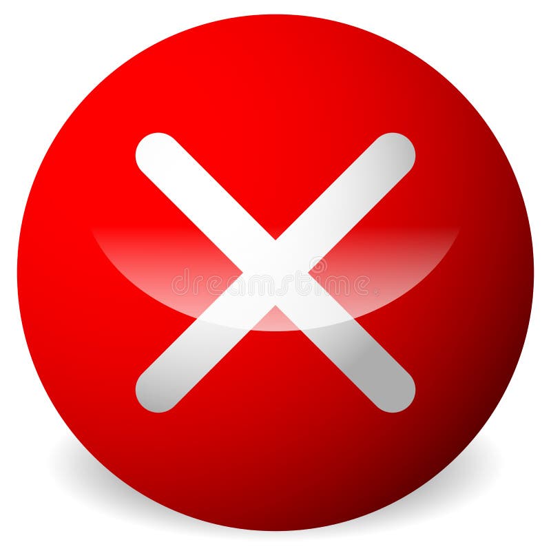 Cirkel med x-form, kors Borttagnings tar bort, avslutade knappen stock illustrationer Cirkel med x-form, kors Borttagnings tar bort, avslutade knappen stock illustrationer