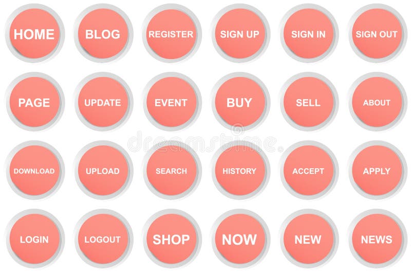 Cirkelmenuknop voor website of app stock illustratie Cirkelmenuknop voor website of app stock illustratie
