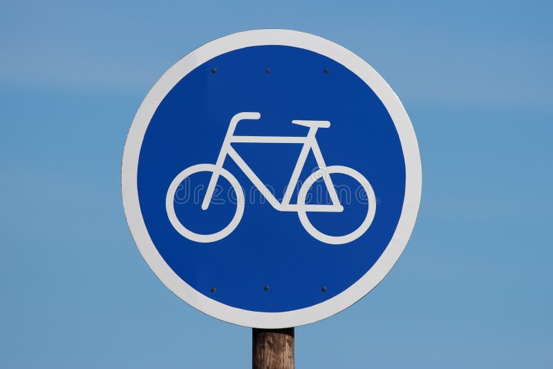 Bicycle allowed sign at the Beach. Bicycle allowed sign at the Beach