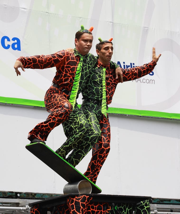 The cast of Cirque Dreams Jungle Fantasy performed at The Broadway in Bryant Park in NYC - a free public event on July 31, 2008. The cast of Cirque Dreams Jungle Fantasy performed at The Broadway in Bryant Park in NYC - a free public event on July 31, 2008