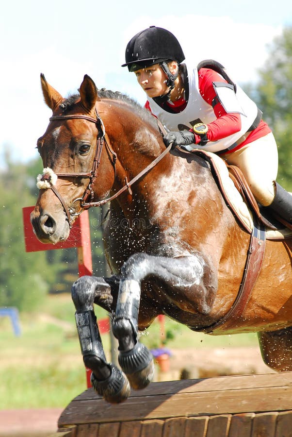 Vysotskaya Evgena on Perfect Event:INTERNATIONAL EVENTING COMPETITION CCI 3*/2 w-out SC, CIC 3*/1* Place: Moscow, Equestrian Centre â€œPlanernayaâ€ Date: 21 August 2010 The Three Day equestrian competition is consisting of dressage, cross-country and show jumping and divided into classes according to the varying levels of difficulty presented by the class course. The CCI (Concourse Compete Internationale) classes are international rankings attributed to courses of a set degree of difficulty. The Young Rider class is an Under-21 category. At this event young riders will compete either in the CCI*** or CCI** class and will accumulate points dependent on their final placing. Photo taken on: August 21th, 2010. Vysotskaya Evgena on Perfect Event:INTERNATIONAL EVENTING COMPETITION CCI 3*/2 w-out SC, CIC 3*/1* Place: Moscow, Equestrian Centre â€œPlanernayaâ€ Date: 21 August 2010 The Three Day equestrian competition is consisting of dressage, cross-country and show jumping and divided into classes according to the varying levels of difficulty presented by the class course. The CCI (Concourse Compete Internationale) classes are international rankings attributed to courses of a set degree of difficulty. The Young Rider class is an Under-21 category. At this event young riders will compete either in the CCI*** or CCI** class and will accumulate points dependent on their final placing. Photo taken on: August 21th, 2010