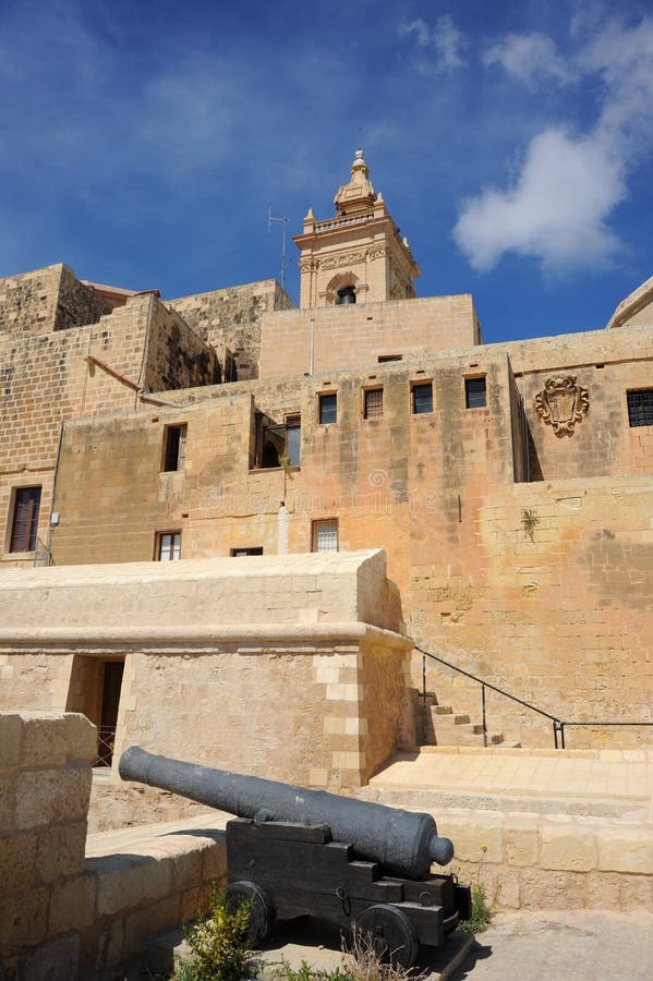 The Citadel of Victoria, Gozo, Malta. royalty free stock photo The Citadel of Victoria, Gozo, Malta. royalty free stock photo