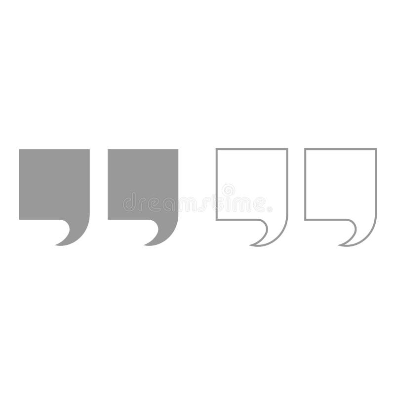 Citation it is black icon . stock illustration Citation it is black icon . stock illustration