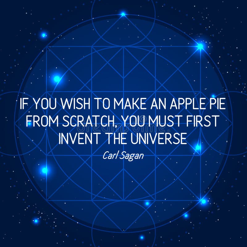 Citation De La Science Sur Le Fond G Om Trique De L Espace Illustration De Vecteur Illustration Du Symbole Signe