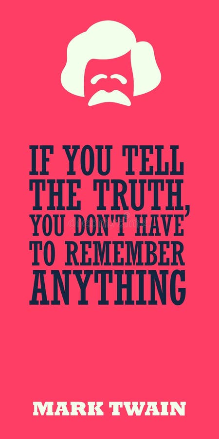 Citation De Motivation Pleine D Esprit De Mark Twain Illustration De Vecteur Illustration Du Esprit Citation