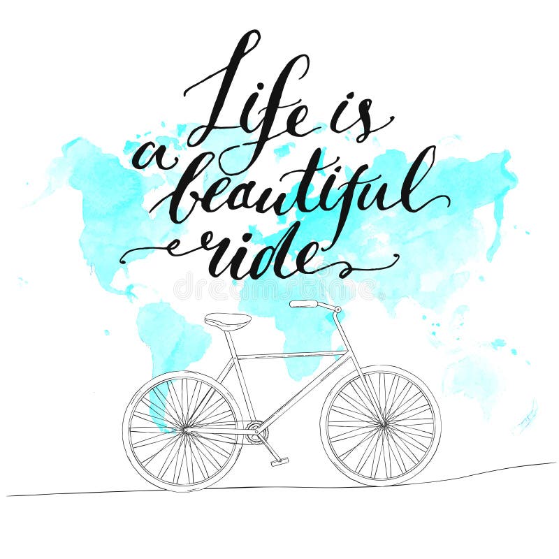 Citation inspirée - la vie est un beau tour illustration libre de droits Citation inspirée - la vie est un beau tour illustration libre de droits