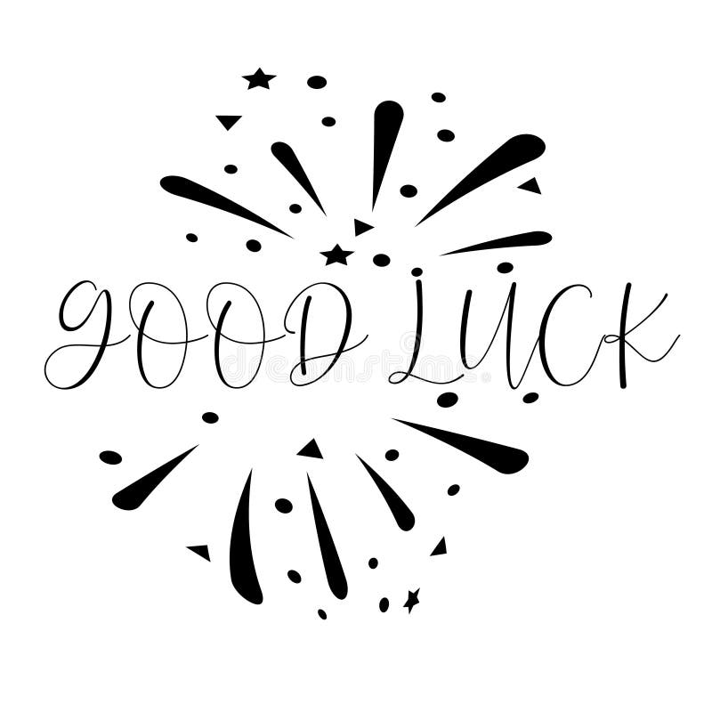 Citazione ispiratrice di buona fortuna con le stelle ed i raggi magici Calligrafia fatta a mano di vettore Elemento d'iscrizione illustrazione di stock Citazione ispiratrice di buona fortuna con le stelle ed i raggi magici Calligrafia fatta a mano di vettore Elemento d'iscrizione illustrazione di stock