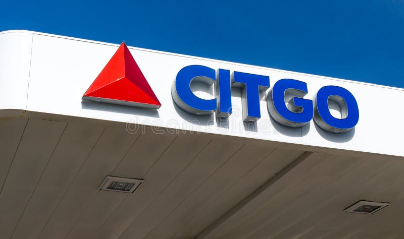 Citgo Gas Station Exterior and Logo stock image Citgo Gas Station Exterior and Logo stock image