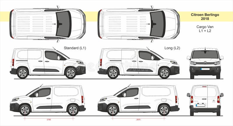 Citroen Berlingo Cargo Van L1, L2 2018-Present Editorial Photo - Illustration Of Berlingo, White: 173888996