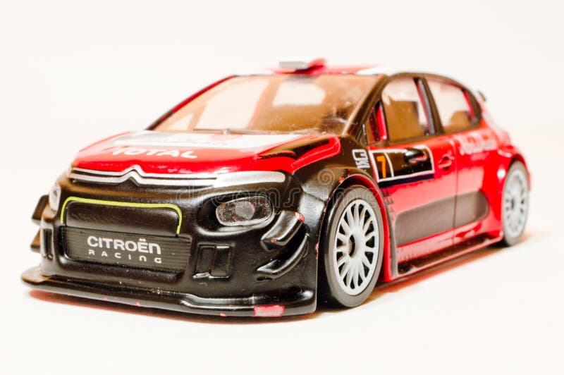 Citroen C3 WRC 1/43 model zdjęcia stock Citroen C3 WRC 1/43 model zdjęcia stock
