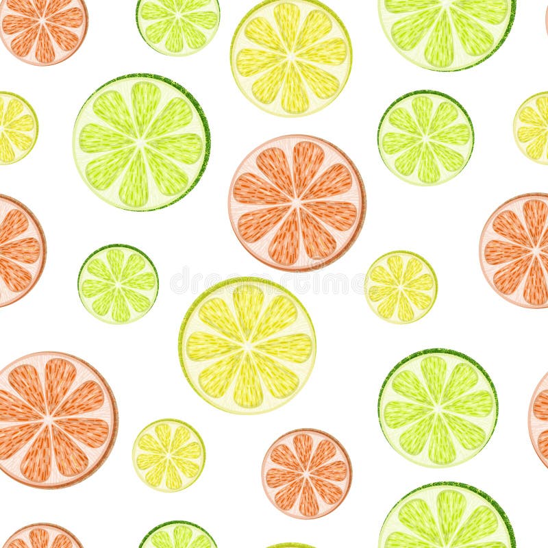 Citroen, kalk, grapefruit stock illustratie Citroen, kalk, grapefruit stock illustratie