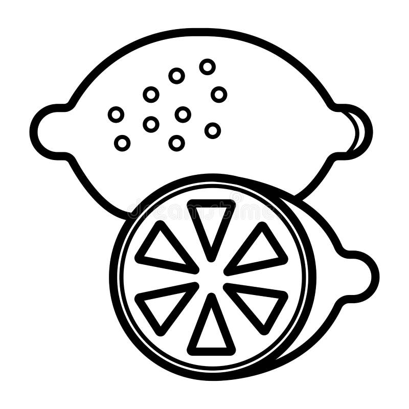 Citroenpictogram, vector stock illustratie Citroenpictogram, vector stock illustratie