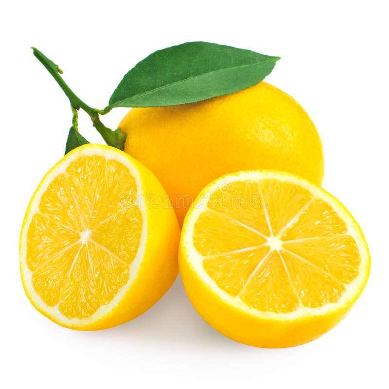 Citron de citron et demi frais photos stock Citron de citron et demi frais photos stock