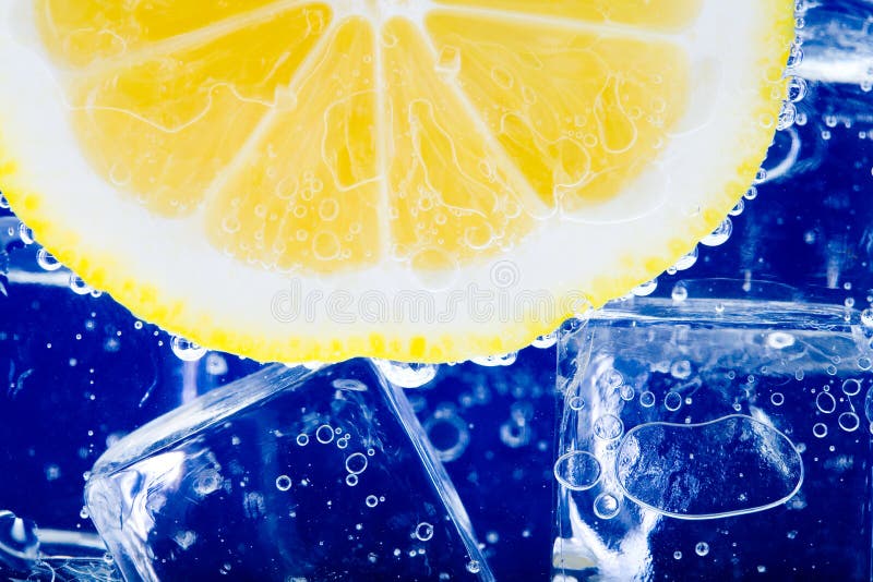 Citron et glace photos libres de droits