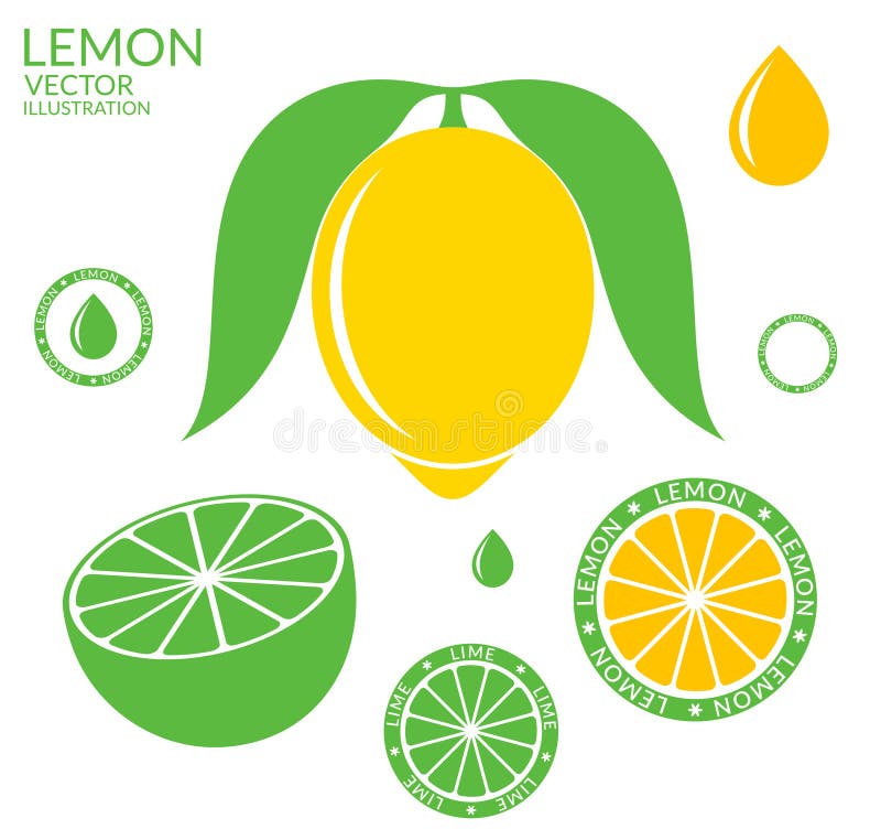 Citron Limette illustration stock Citron Limette illustration stock