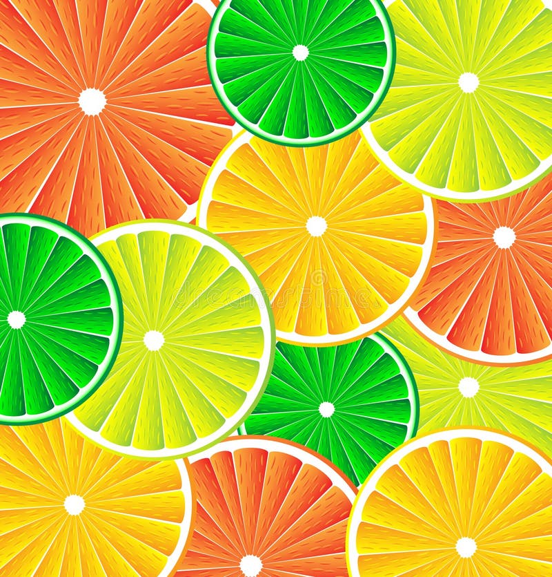 Citrus fruit background