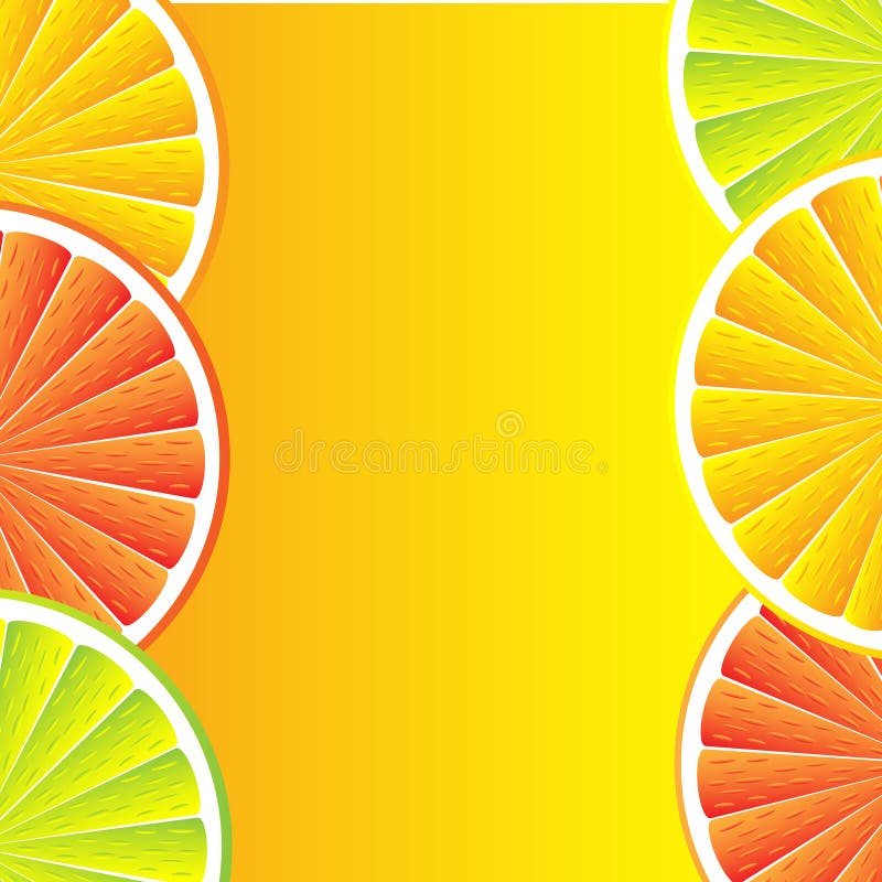 Citrus fruit background