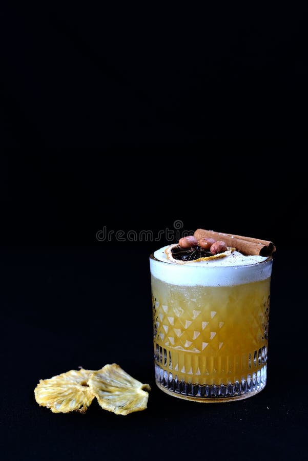 Citrus Fruit Drink with Cinnamon and Ice Stock Photo Image of luxury