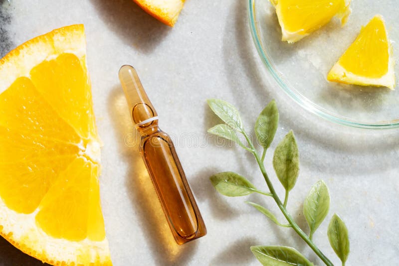 Citrus fruit vitamin c serum oil beauty care