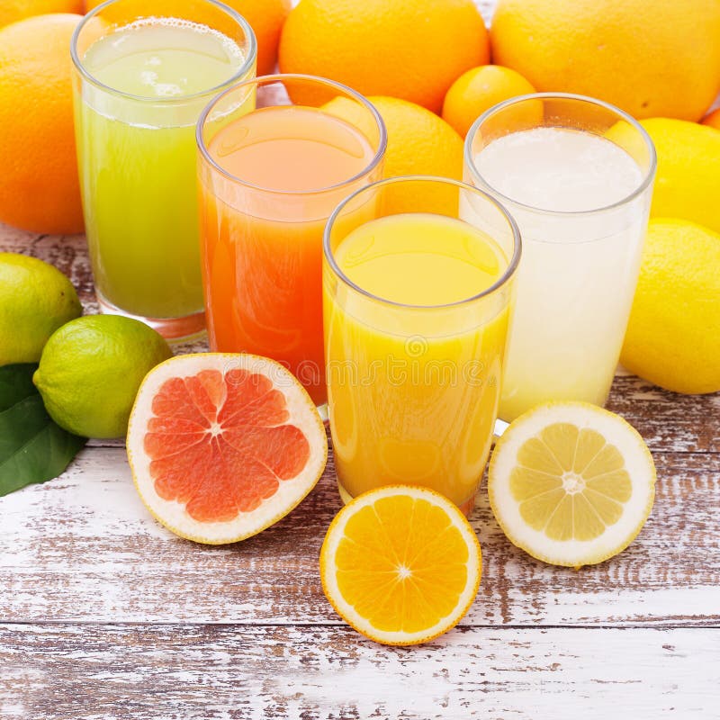 Citrus fruits juice macro royalty free stock photography