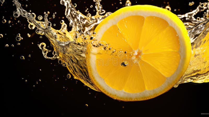 Citrus halcitron, gul stock illustrationer