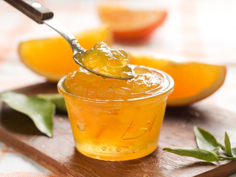 Citrus jam stock image. Image of nutrition, table, spoon 36578679