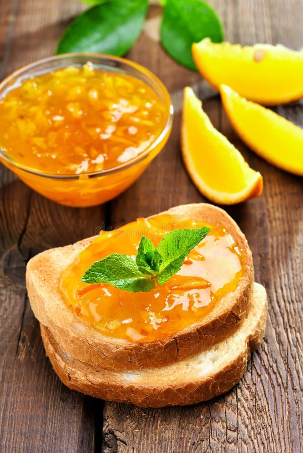 Citrus orange jam stock photo. Image of gourmet, breakfast 60898682