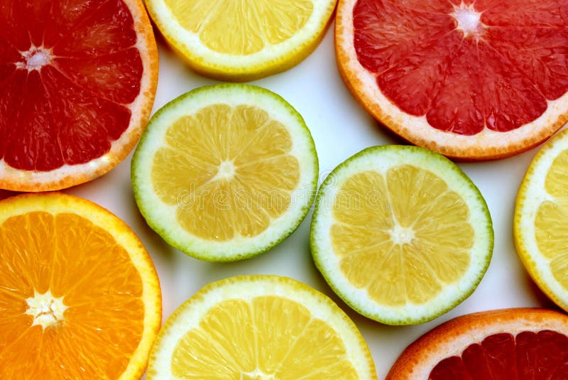 Citrus slices royalty free stock photography