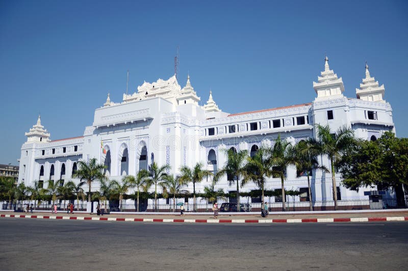 Città corridoio di Yangon fotografia stock libera da diritti