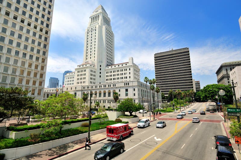 Città corridoio, Los Angeles del centro fotografie stock